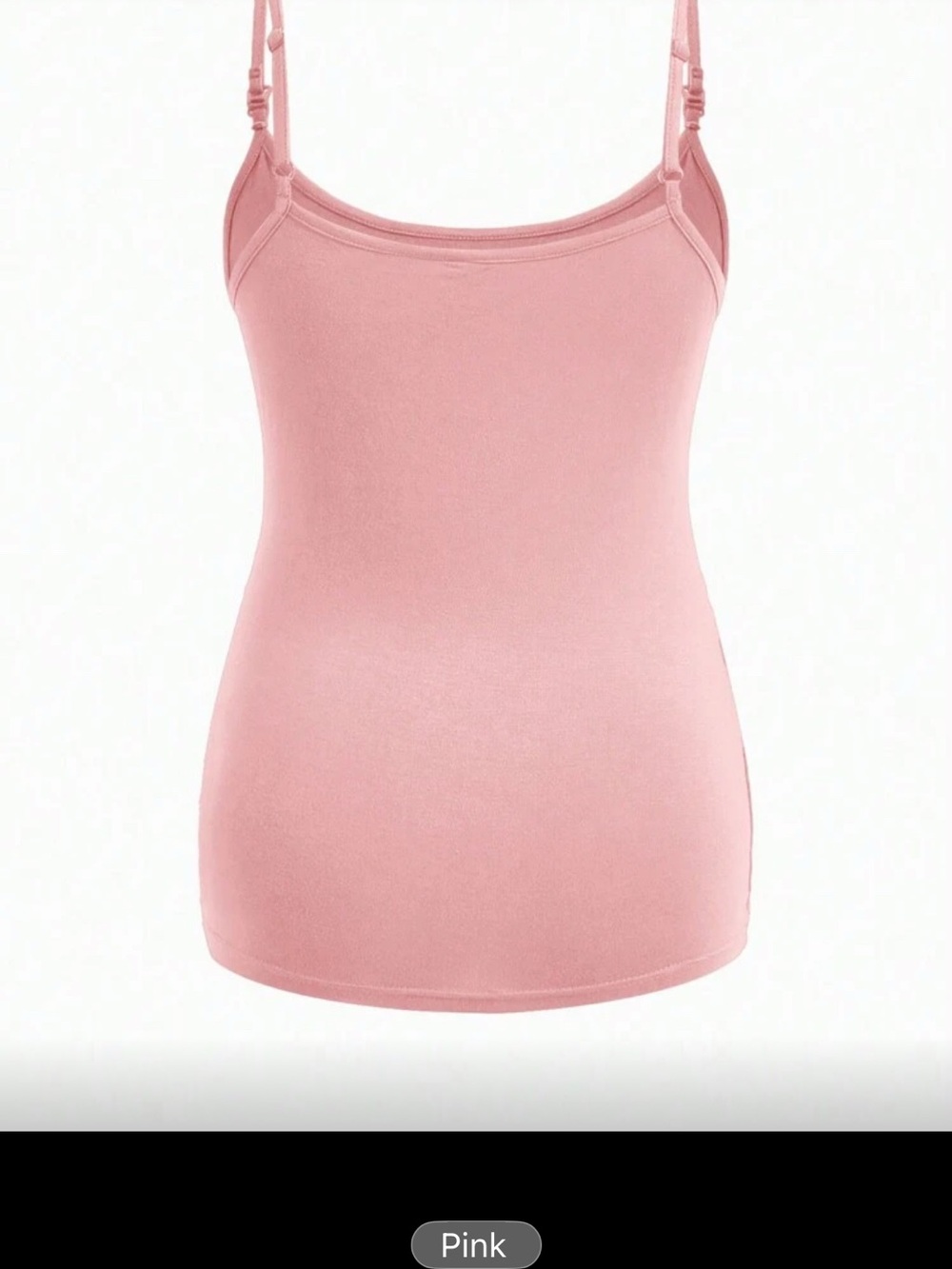SHEIN Pink Adjustable-Strap nursing maternity Camisole